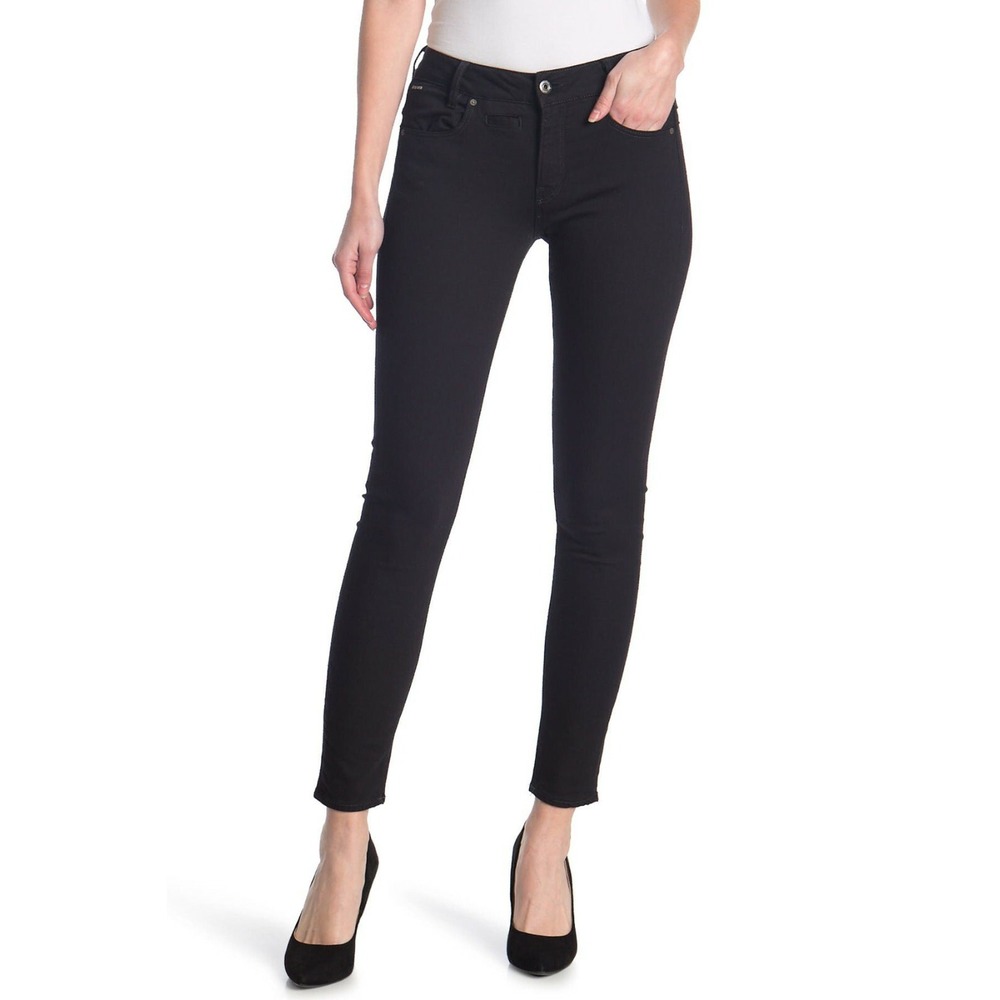 G-Star Raw Women D-Staq Mid Skinny Jeans Black D06729-8970-082 W24 L30